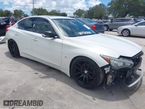 ✅ 2014 Infiniti Q50 Premium • VIN: JN1BV7APXEM674609 • Лот: 42501051. Опубликован ранее на IAAI с пробегом 93 998 миль. Бесплатный доступ к архиву аукционных продаж из США и подробный отчёт об истории автомобиля на DreamBid. Изображение 1.