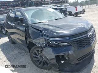 2024 Chevrolet Equinox RS with VIN 3GNAXMEG0RL156253, listed as a IAAI auction lot 42613420 with 50,928 mi miles and . Bid and sale history available at DreamBid. Image 1.