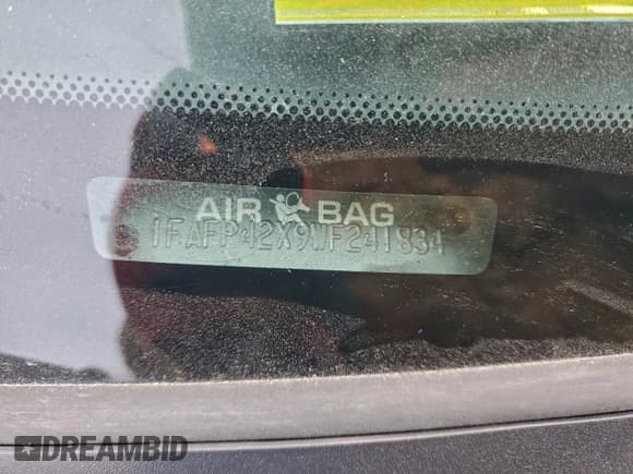 ✅ 1998 Ford Mustang GT • VIN: 1FAFP42X9WF241834 • Lot: 95513375. Listed on Copart with 68,567 mi. Free auction sales archive from the USA and detailed vehicle history report at DreamBid. Image 12.