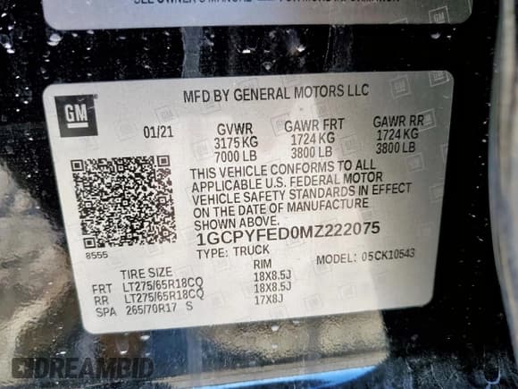 ✅ 2021 Chevrolet Silverado 1500 LT Trail Boss • VIN: 1GCPYFED0MZ222075 • Lot: 90382005. Wystawiony na Copart z przebiegiem 72 376 mil. Bezpłatny archiwum sprzedaży aukcyjnych z USA i szczegółowy raport historii pojazdu na DreamBid. Zdjęcie 12.