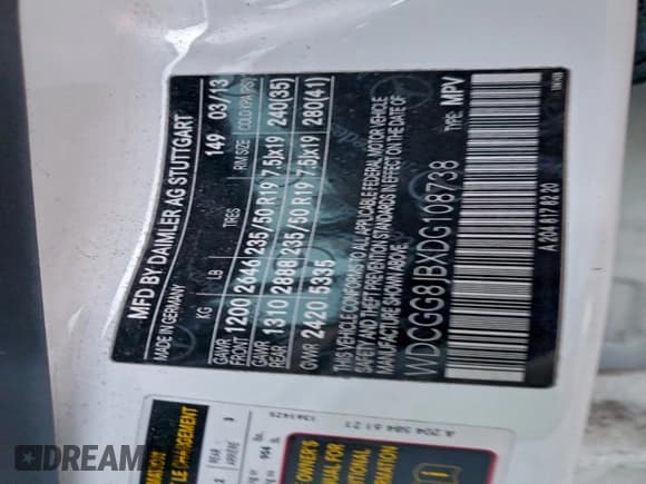 ✅ 2013 Mercedes-Benz GLK 350 • VIN: WDCGG8JBXDG108738 • Лот: 95144195. Опубликован ранее на Copart с пробегом 150 181 миль. Бесплатный доступ к архиву аукционных продаж из США и подробный отчёт об истории автомобиля на DreamBid. Изображение 13.