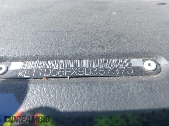 ✅ 2009 Chevrolet Aveo 1LT • VIN: KL1TD56EX9B367370 • Лот: 41820197. Опубликован ранее на IAAI с пробегом 119 509 миль. Бесплатный доступ к архиву аукционных продаж из США и подробный отчёт об истории автомобиля на DreamBid. Изображение 13.