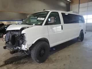 2018 Chevrolet Express Passenger LT с VIN 1GAZGPFGXJ1244873, выставлен на аукционе Copart как лот 44595725 с пробегом 149 127 миль миль и Списание • Salvage title. История ставок и продаж доступна на DreamBid. Изображение 1.