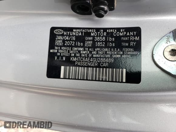 ✅ 2016 Hyundai Veloster Turbo • VIN: KMHTC6AE4GU288489 • Lot: 69663034. Wystawiony na Copart z przebiegiem 71 419 mil. Bezpłatny archiwum sprzedaży aukcyjnych z USA i szczegółowy raport historii pojazdu na DreamBid. Zdjęcie 12.