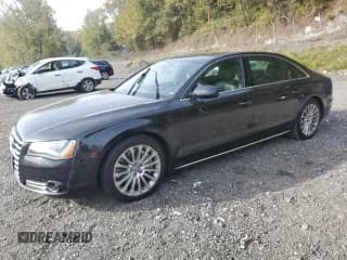 ✅ 2014 Audi A8 4.0T • VIN: WAUR2AFD4EN009485 • Лот: 84216095. Опубликован ранее на Copart с пробегом 62 110 миль. Бесплатный доступ к архиву аукционных продаж из США и подробный отчёт об истории автомобиля на DreamBid. Изображение 1.