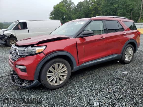 2022 Ford Explorer Limited z VIN 1FMSK8FH2NGA71368, wystawiony jako Copart lot #68498025 z przebiegiem 72 482 mil mil oraz Szkoda całkowita • Salvage title. Historia ofert i sprzedaży dostępna na DreamBid. Obrazek 1.