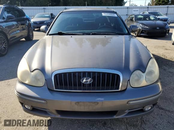 2002 Hyundai Sonata GLS with VIN KMHWF35H42A692541, listed as a Copart auction lot 75359064 with 134,347 mi miles and Salvage title. Bid and sale history available at DreamBid. Image 5.