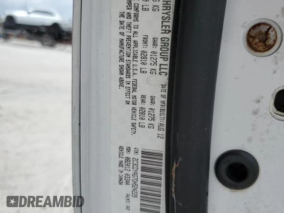 ✅ 2013 Dodge Challenger SXT • VIN: 2C3CDYAG7DH524229 • Lot: 49896925. Listed on Copart with 115,108 mi. Free auction sales archive from the USA and detailed vehicle history report at DreamBid. Image 12.