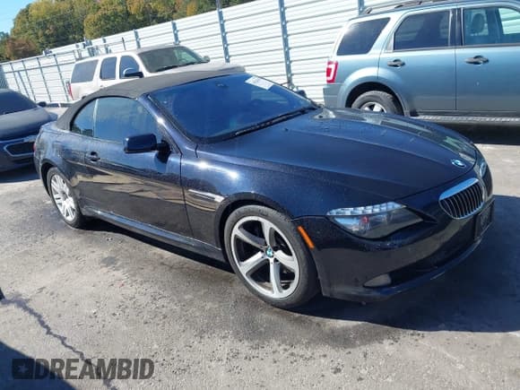 ✅ 2009 BMW 6 Series 650i • VIN: WBAEB53589CX64952 • Lot: 43624169. Listed on IAAI with 123,029 mi. Free auction sales archive from the USA and detailed vehicle history report at DreamBid. Image 1.