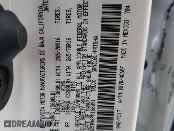 ✅ 2023 Toyota Tacoma SR5 • VIN: 3TMDZ5BN6PM166091 • Lot: 91196275. Wystawiony na Copart z przebiegiem 25 063 mil. Bezpłatny archiwum sprzedaży aukcyjnych z USA i szczegółowy raport historii pojazdu na DreamBid. Zdjęcie 12.