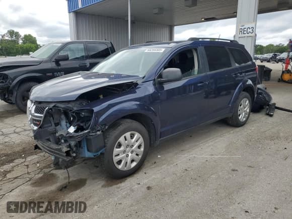 ✅ 2018 Dodge Journey SE • VIN: 3C4PDCAB1JT363366 • Лот: 68266505. Опубликован ранее на Copart с пробегом 65 595 миль. Бесплатный доступ к архиву аукционных продаж из США и подробный отчёт об истории автомобиля на DreamBid. Изображение 1.