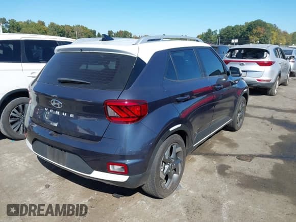 ✅ 2022 Hyundai Venue Limited • VIN: KMHRC8A32NU146854 • Lot: 43457704. Listed on IAAI with 29,285 mi. Free auction sales archive from the USA and detailed vehicle history report at DreamBid. Image 4.