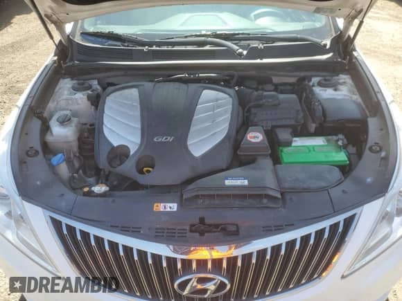 2013 Hyundai Azera z VIN KMHFG4JG2DA250554, wystawiony jako Copart lot #48107855 z przebiegiem 137 427 mil mil oraz Szkoda całkowita • Salvage title. Historia ofert i sprzedaży dostępna na DreamBid. Obrazek 11.