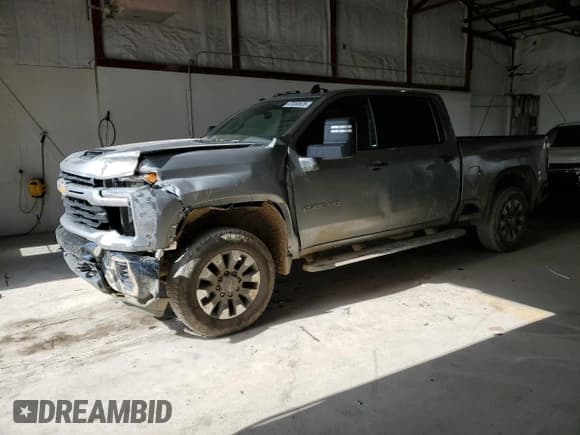 ✅ 2025 Chevrolet Silverado 2500HD Custom • VIN: 2GC4KME71S1127405 • Lot: 47050525. Listed on Copart with 24,460 mi. Free auction sales archive from the USA and detailed vehicle history report at DreamBid. Image 1.