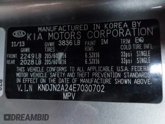 ✅ 2014 Kia Soul • VIN: KNDJN2A24E7030702 • Lot: 43795345. Wystawiony na IAAI z przebiegiem 161 853 mil. Bezpłatny archiwum sprzedaży aukcyjnych z USA i szczegółowy raport historii pojazdu na DreamBid. Zdjęcie 9.