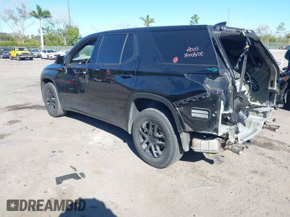 2022 Chevrolet Traverse LS with VIN 1GNERLKWXNJ191773, listed as a IAAI auction lot 41253110 with 64,622 mi miles and . Bid and sale history available at DreamBid. Image 3.