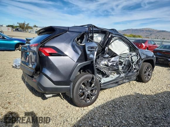 ✅ 2024 Toyota RAV4 Hybrid XLE Premium • VIN: JTMB6RFV9RD139113 • Lot: 92095685. Listed on Copart with 9,667 mi. Free auction sales archive from the USA and detailed vehicle history report at DreamBid. Image 3.