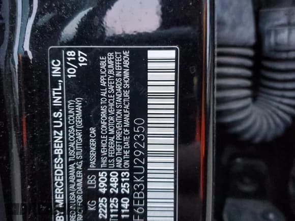 ✅ 2019 Mercedes-Benz C 43 AMG • VIN: 55SWF6EB3KU292350 • Lot: 91366315. Listed on Copart with Not provided. Free auction sales archive from the USA and detailed vehicle history report at DreamBid. Image 12.