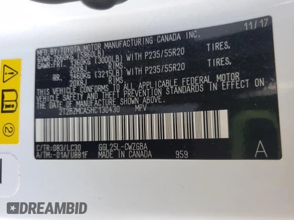 ✅ 2017 Lexus RX 350 • VIN: 2T2BZMCA5HC130430 • Лот: 84425465. Опубликован ранее на Copart с пробегом 133 442 миль. Бесплатный доступ к архиву аукционных продаж из США и подробный отчёт об истории автомобиля на DreamBid. Изображение 13.