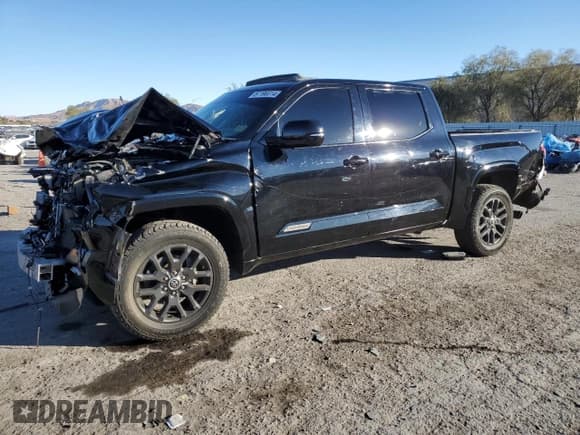 ✅ 2023 Toyota Tundra Platinum • VIN: 5TFNA5DB3PX084778 • Lot: 87190314. Listed on Copart with 19,051 mi. Free auction sales archive from the USA and detailed vehicle history report at DreamBid. Image 1.