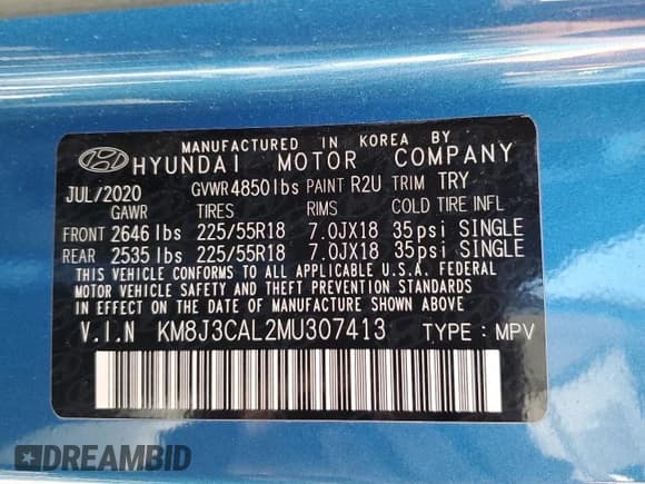 ✅ 2021 Hyundai Tucson Ultimate • VIN: KM8J3CAL2MU307413 • Lot: 58594705. Listed on Copart with 63,203 mi. Free auction sales archive from the USA and detailed vehicle history report at DreamBid. Image 14.