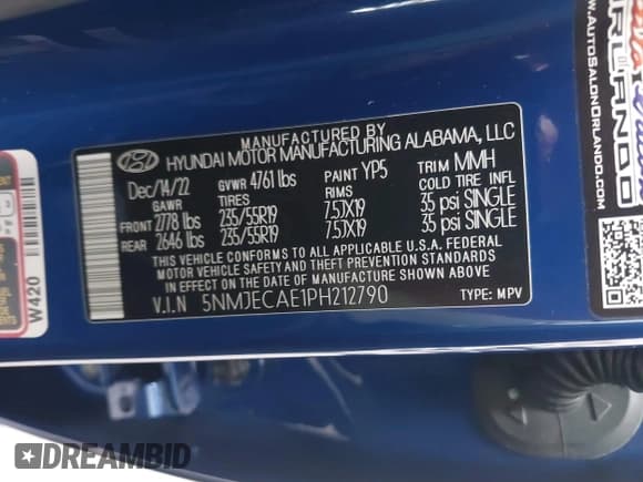 ✅ 2023 Hyundai Tucson Limited • VIN: 5NMJECAE1PH212790 • Lot: 43546732. Wystawiony na IAAI z przebiegiem 14 847 mil. Bezpłatny archiwum sprzedaży aukcyjnych z USA i szczegółowy raport historii pojazdu na DreamBid. Zdjęcie 9.