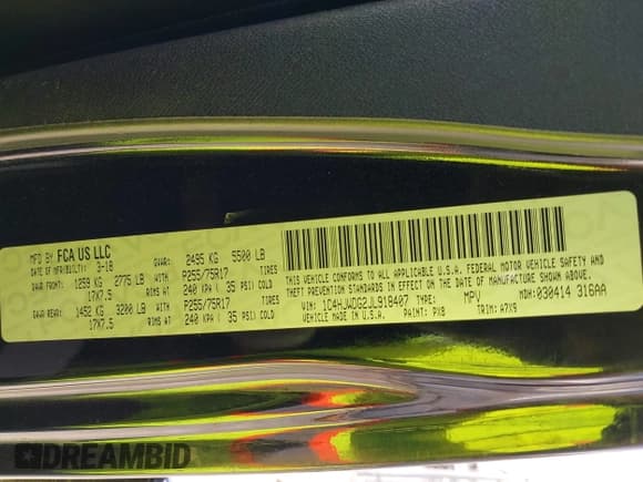 ✅ 2018 Jeep Wrangler Unlimited Sport S • VIN: 1C4HJWDG2JL918407 • Lot: 43419982. Wystawiony na IAAI z przebiegiem 80 661 mil. Bezpłatny archiwum sprzedaży aukcyjnych z USA i szczegółowy raport historii pojazdu na DreamBid. Zdjęcie 9.