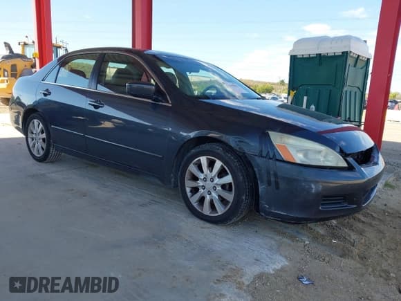 ✅ 2006 Honda Accord EX-L • VIN: 1HGCM66596A007654 • Lot: 43595803. Listed on IAAI with 109,824 mi. Free auction sales archive from the USA and detailed vehicle history report at DreamBid. Image 1.