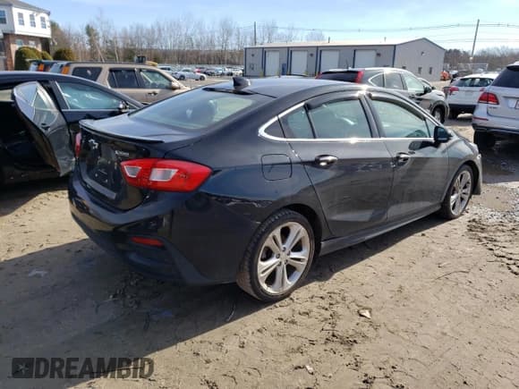 ✅ 2017 Chevrolet Cruze Premier • VIN: 1G1BF5SM5H7109277 • Lot: 43494743. Listed on Copart with 93,393 mi. Free auction sales archive from the USA and detailed vehicle history report at DreamBid. Image 3.