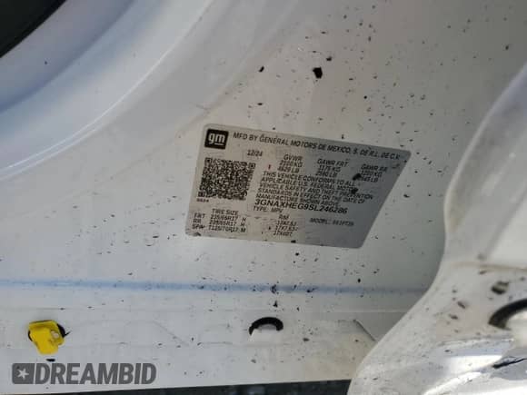 2025 Chevrolet Equinox FWD LT с VIN 3GNAXHEG9SL246286, выставлен на аукционе Copart как лот 46729175 с пробегом 939 миль миль и Списание • Salvage title. История ставок и продаж доступна на DreamBid. Изображение 15.