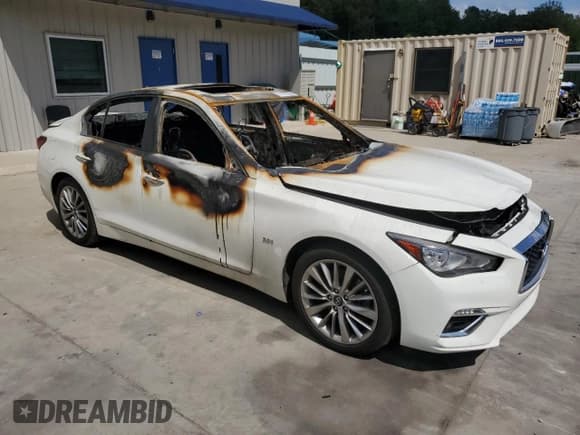 ✅ 2020 Infiniti Q50 Pure • VIN: JN1EV7AP1LM206584 • Лот: 71473254. Опубликован ранее на Copart с пробегом Не указан. Бесплатный доступ к архиву аукционных продаж из США и подробный отчёт об истории автомобиля на DreamBid. Изображение 4.