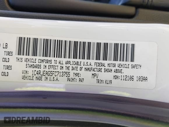 ✅ 2015 Jeep Grand Cherokee Laredo • VIN: 1C4RJEAG5FC713755 • Лот: 41969582. Опубликован ранее на IAAI с пробегом 106 213 миль. Бесплатный доступ к архиву аукционных продаж из США и подробный отчёт об истории автомобиля на DreamBid. Изображение 9.