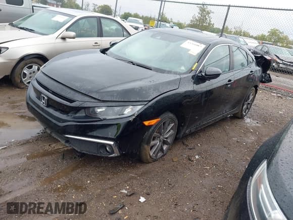 ✅ 2020 Honda Civic EX • VIN: 19XFC1F35LE213188 • Лот: 43266665. Опубликован ранее на IAAI с пробегом 54 737 миль. Бесплатный доступ к архиву аукционных продаж из США и подробный отчёт об истории автомобиля на DreamBid. Изображение 2.