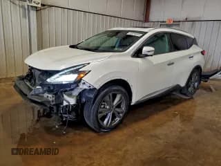 ✅ 2020 Nissan Murano Platinum • VIN: 5N1AZ2DS2LN168095 • Lot: 93839595. Listed on Copart with 70,022 mi. Free auction sales archive from the USA and detailed vehicle history report at DreamBid. Image 1.