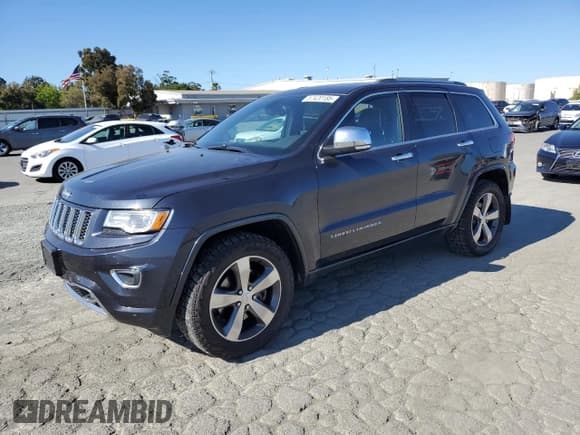 ✅ 2015 Jeep Grand Cherokee Overland • VIN: 1C4RJFCM3FC887817 • Лот: 57420185. Опубликован ранее на Copart с пробегом 145 971 миль. Бесплатный доступ к архиву аукционных продаж из США и подробный отчёт об истории автомобиля на DreamBid. Изображение 1.