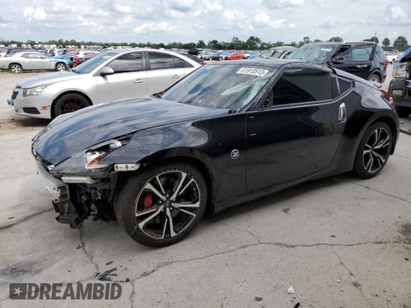 ✅ 2018 Nissan 370Z • VIN: JN1AZ4EH8JM570972 • Lot: 61913513. Listed on Copart with 50,859 mi. Free auction sales archive from the USA and detailed vehicle history report at DreamBid. Image 1.