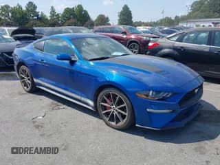 ✅ 2018 Ford Mustang EcoBoost • VIN: 1FA6P8TH6J5116478 • Lot: 43214203. Listed on IAAI with 69,463 mi. Free auction sales archive from the USA and detailed vehicle history report at DreamBid. Image 1.