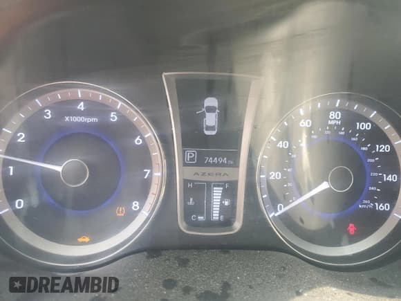 ✅ 2013 Hyundai Azera • VIN: KMHFG4JG5DA204636 • Лот: 59782945. Опубликован ранее на Copart с пробегом 74 494 миль. Бесплатный доступ к архиву аукционных продаж из США и подробный отчёт об истории автомобиля на DreamBid. Изображение 9.