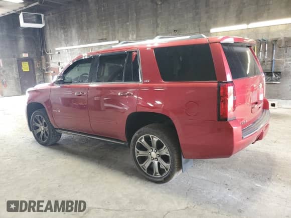 2015 Chevrolet Tahoe LTZ z VIN 1GNSKCKC4FR277564, wystawiony jako Copart lot #60589335 z przebiegiem Nie podano mil oraz Szkoda całkowita • Salvage title. Historia ofert i sprzedaży dostępna na DreamBid. Obrazek 2.