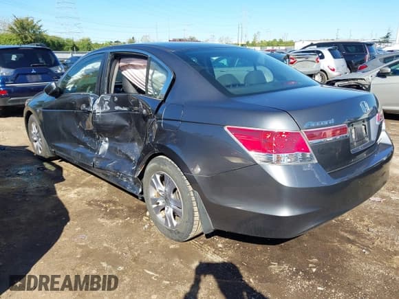 ✅ 2012 Honda Accord SE • VIN: 1HGCP2F69CA188792 • Lot: 43400528. Listed on IAAI with 113,151 mi. Free auction sales archive from the USA and detailed vehicle history report at DreamBid. Image 3.