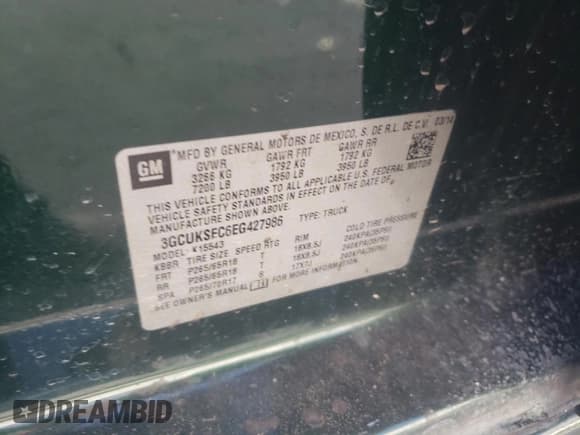 ✅ 2014 Chevrolet Silverado 1500 LTZ • VIN: 3GCUKSEC6EG427986 • Лот: 72261934. Опубликован ранее на Copart с пробегом Не указан. Бесплатный доступ к архиву аукционных продаж из США и подробный отчёт об истории автомобиля на DreamBid. Изображение 12.