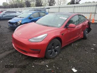 ✅ 2022 Tesla Model 3 Long Range • VIN: 5YJ3E1EB7NF275002 • Лот: 56202245. Опубликован ранее на Copart с пробегом 45 889 миль. Бесплатный доступ к архиву аукционных продаж из США и подробный отчёт об истории автомобиля на DreamBid. Изображение 1.