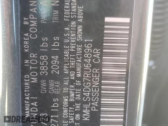 ✅ 2024 Hyundai Elantra SEL • VIN: KMHLS4DG7RU648961 • Lot: 86149555. Listed on Copart with 21,438 mi. Free auction sales archive from the USA and detailed vehicle history report at DreamBid. Image 12.