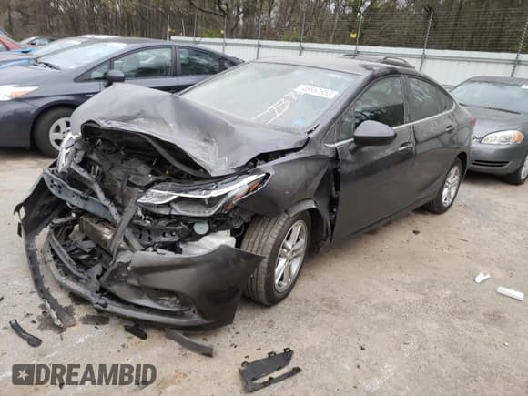 ✅ 2017 Chevrolet Cruze LT • VIN: 1G1BE5SM2H7238001 • Lot: 45557653. Listed on Copart with 103,390 mi. Free auction sales archive from the USA and detailed vehicle history report at DreamBid. Image 1.