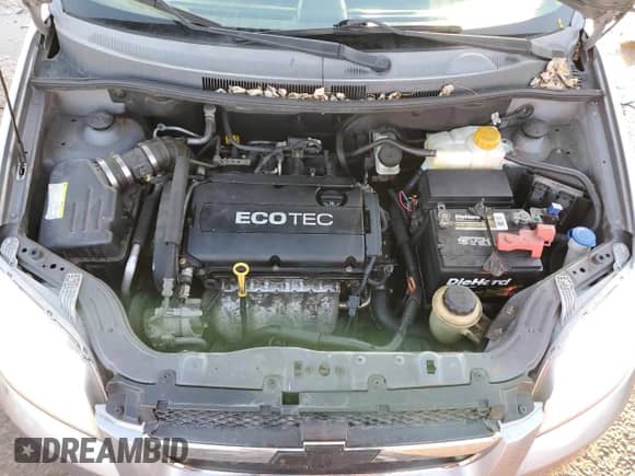 2010 Chevrolet Aveo 1LT z VIN KL1TD5DE0AB117515, wystawiony jako Copart lot #42736935 z przebiegiem 131 472 mil mil oraz Czysty tytuł • Clean title. Historia ofert i sprzedaży dostępna na DreamBid. Obrazek 11.