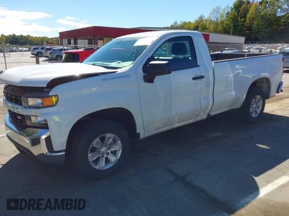 2021 Chevrolet Silverado 1500 Work Truck z VIN 3GCNWAEF8MG443375, wystawiony jako IAAI lot #43446311 z przebiegiem 66 704 mil mil oraz . Historia ofert i sprzedaży dostępna na DreamBid. Obrazek 2.