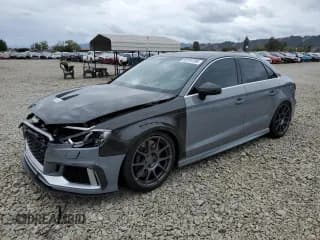 ✅ 2019 Audi RS 3 • VIN: WUABWGFF7KA904309 • Лот: 82374195. Опубликован ранее на Copart с пробегом 58 950 миль. Бесплатный доступ к архиву аукционных продаж из США и подробный отчёт об истории автомобиля на DreamBid. Изображение 1.