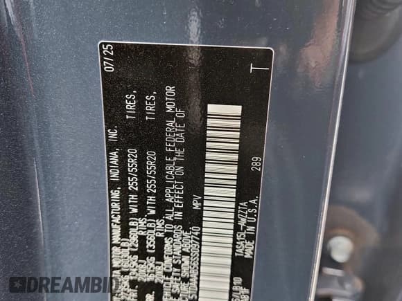 ✅ 2025 Toyota Highlander XLE • VIN: 5TDAAAB56SS097740 • Lot: 71486355. Wystawiony na Copart z przebiegiem 9 040 mil. Bezpłatny archiwum sprzedaży aukcyjnych z USA i szczegółowy raport historii pojazdu na DreamBid. Zdjęcie 14.