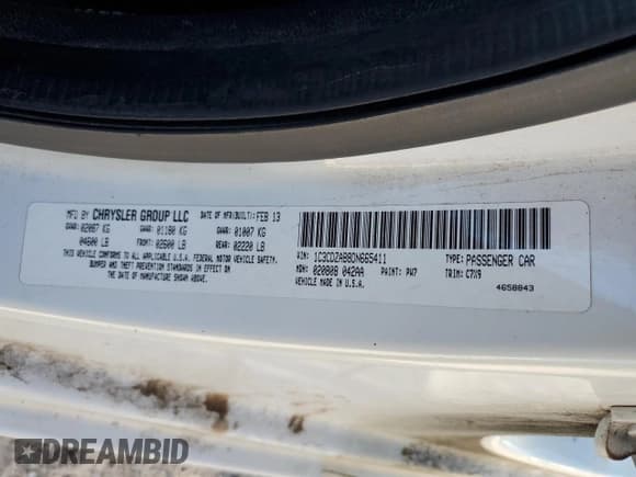 ✅ 2013 Dodge Avenger SE • VIN: 1C3CDZAB8DN665411 • Lot: 80040884. Wystawiony na Copart z przebiegiem 115 329 mil. Bezpłatny archiwum sprzedaży aukcyjnych z USA i szczegółowy raport historii pojazdu na DreamBid. Zdjęcie 13.