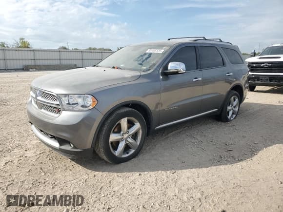 ✅ 2012 Dodge Durango Citadel • VIN: 1C4SDJET4CC240175 • Lot: 85165125. Listed on Copart with 234,544 mi. Free auction sales archive from the USA and detailed vehicle history report at DreamBid. Image 1.